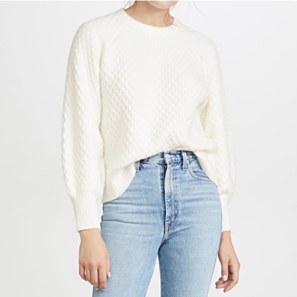 Line & Dot Jillian Sweater Cream Ivory Size Medium - Picture 1 of 8